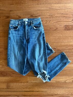 AGOLDE Nico High Rise Slim Jeans in Shoreline wash